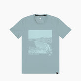 T-shirt Jake, una T-shirt unisex in grigio chiaro. Design avventura distintivo. Di REV'IT!.